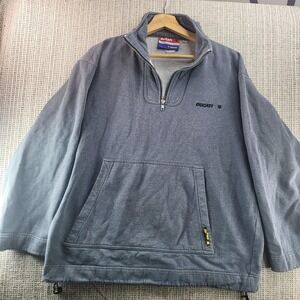 Ducati Shell Advance Sweatshirt Mens Large Gray Quarter‎ Zip Fleece Racing